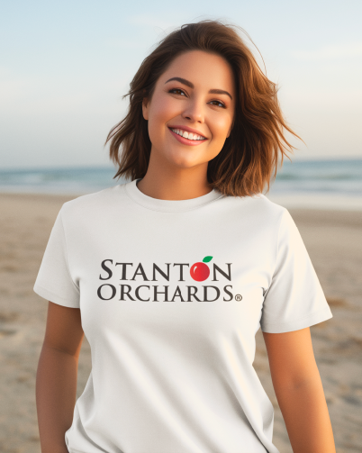 Short Sleeve T-shirt with Stanton Orchards logo - for Tart Cherry Lovers!