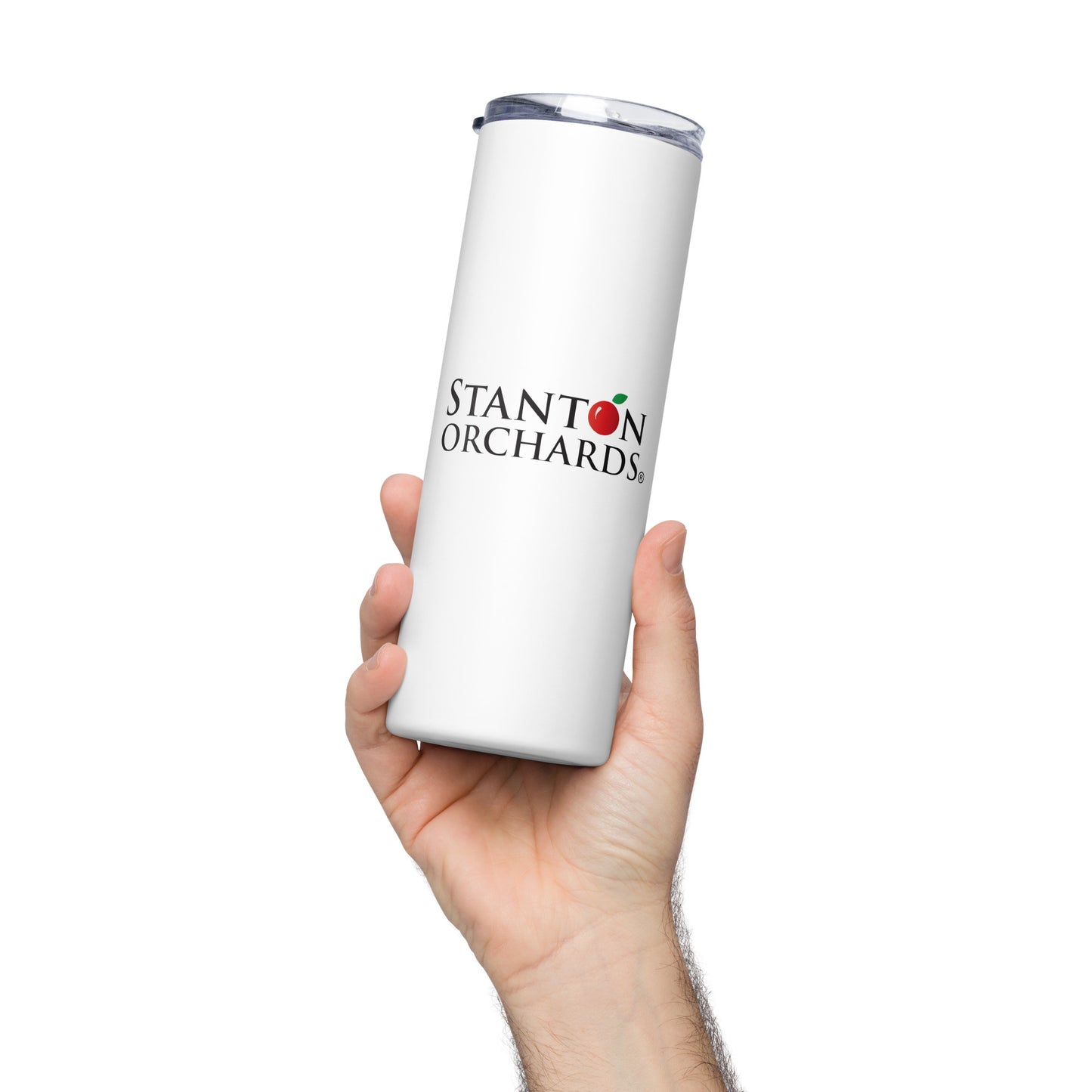 Stainless Steel Tumbler with Stanton Orchards Logo