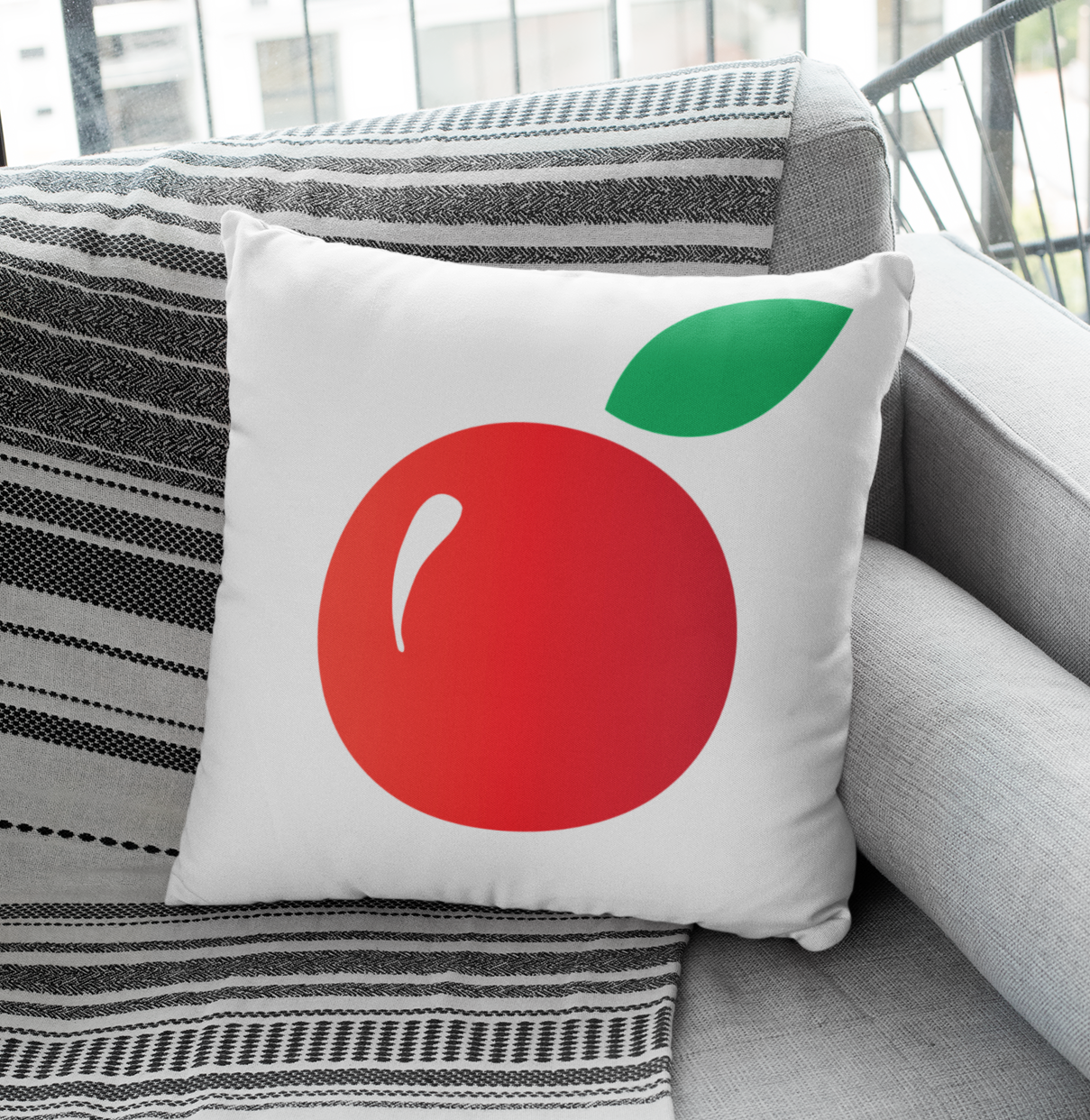 Tart Cherry Love - Square Pillow - Zippered - 4 Sizes