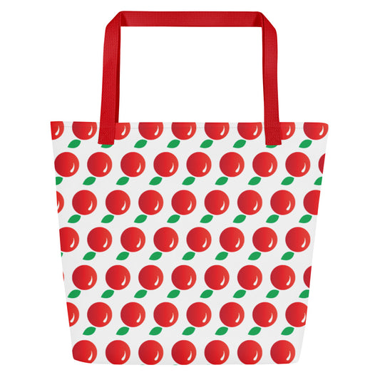 Cherries Galore Motif On Our New Tote Bag