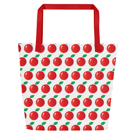 Cherries Galore Motif On Our New Tote Bag