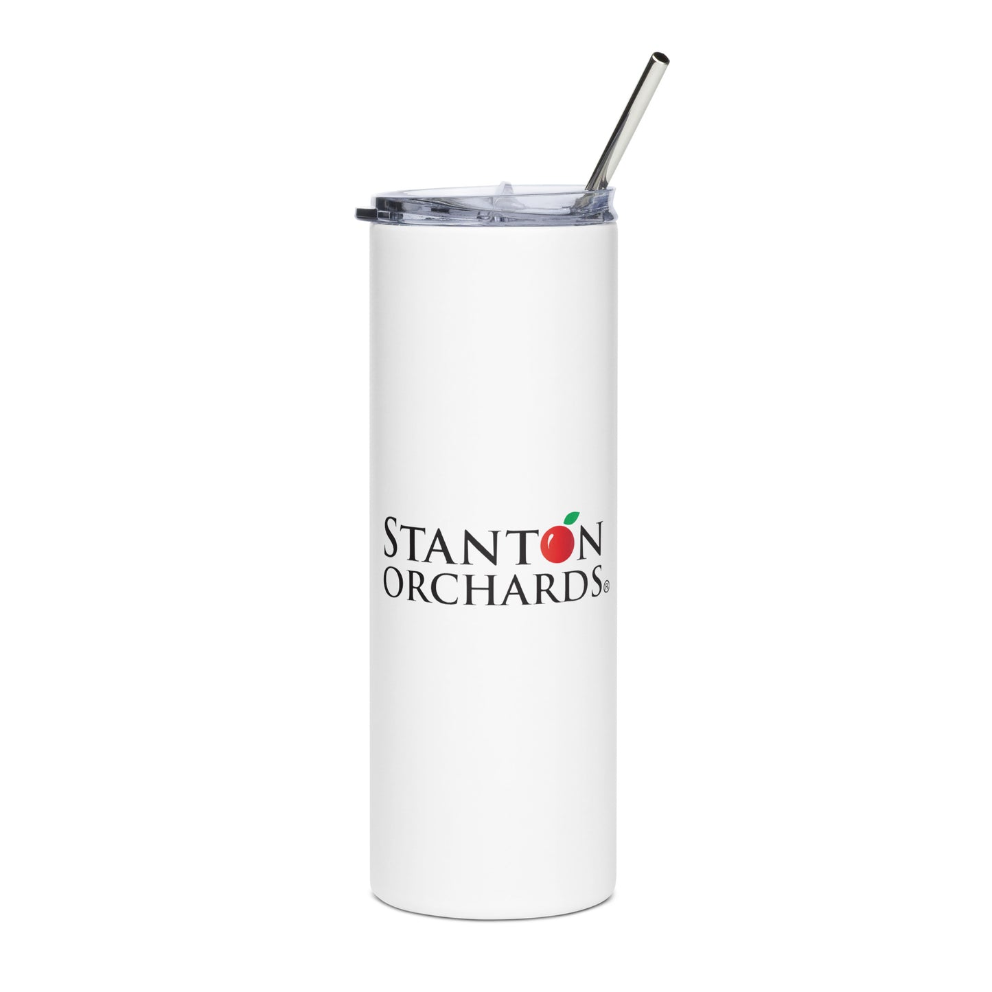 Stainless Steel Tumbler with Stanton Orchards Logo