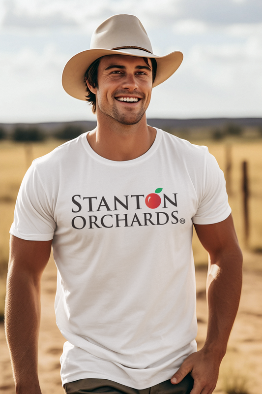 Official logo graphic classic T-shirt. White and light gray.