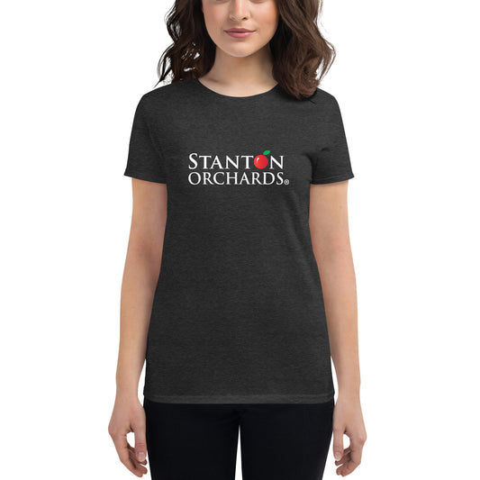 Women's Fashion Fit T-Shirt With Stanton Orchards Logo